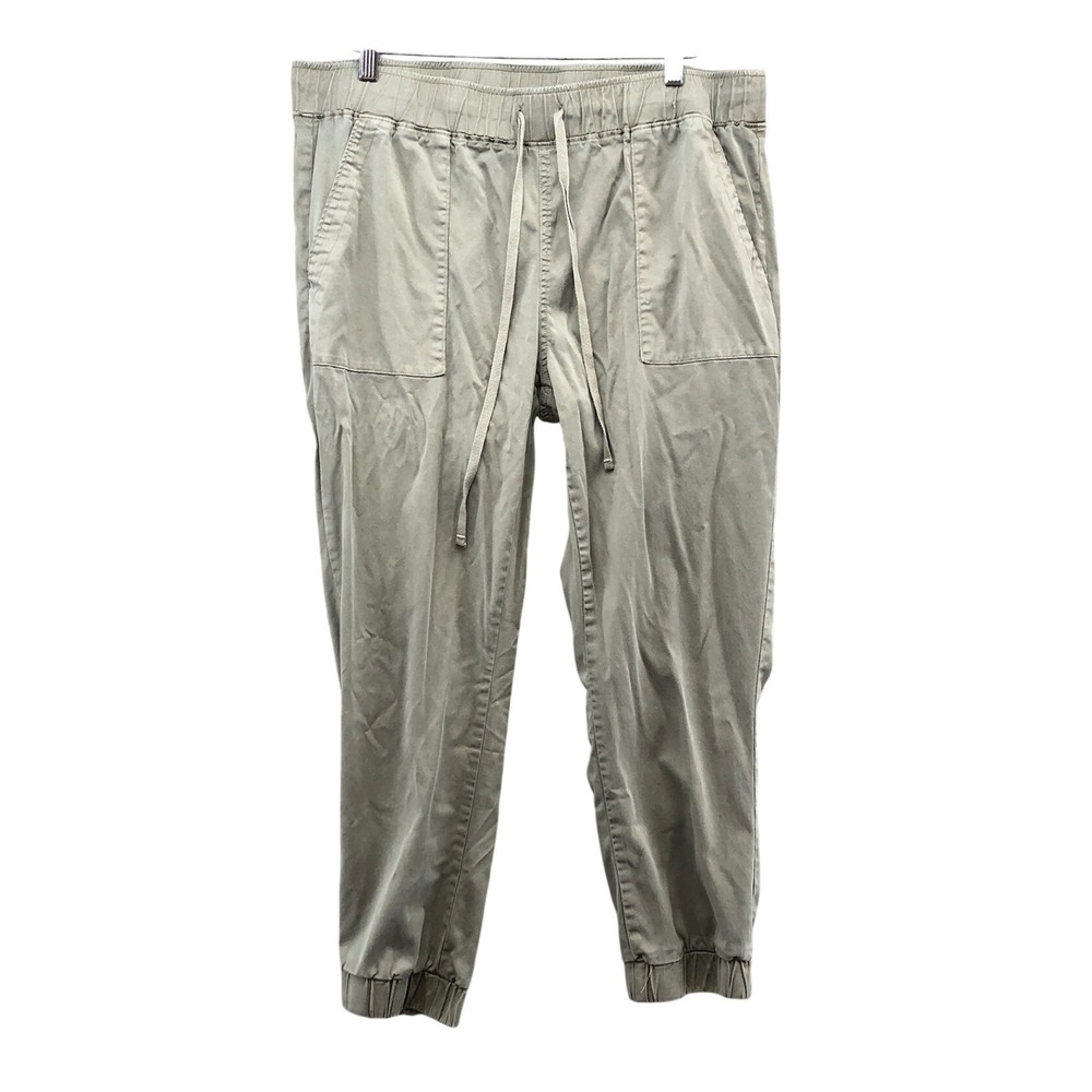 Buffalo Joggers Womens Large Olive Green Tencel Drawstring Elastic Streetwear